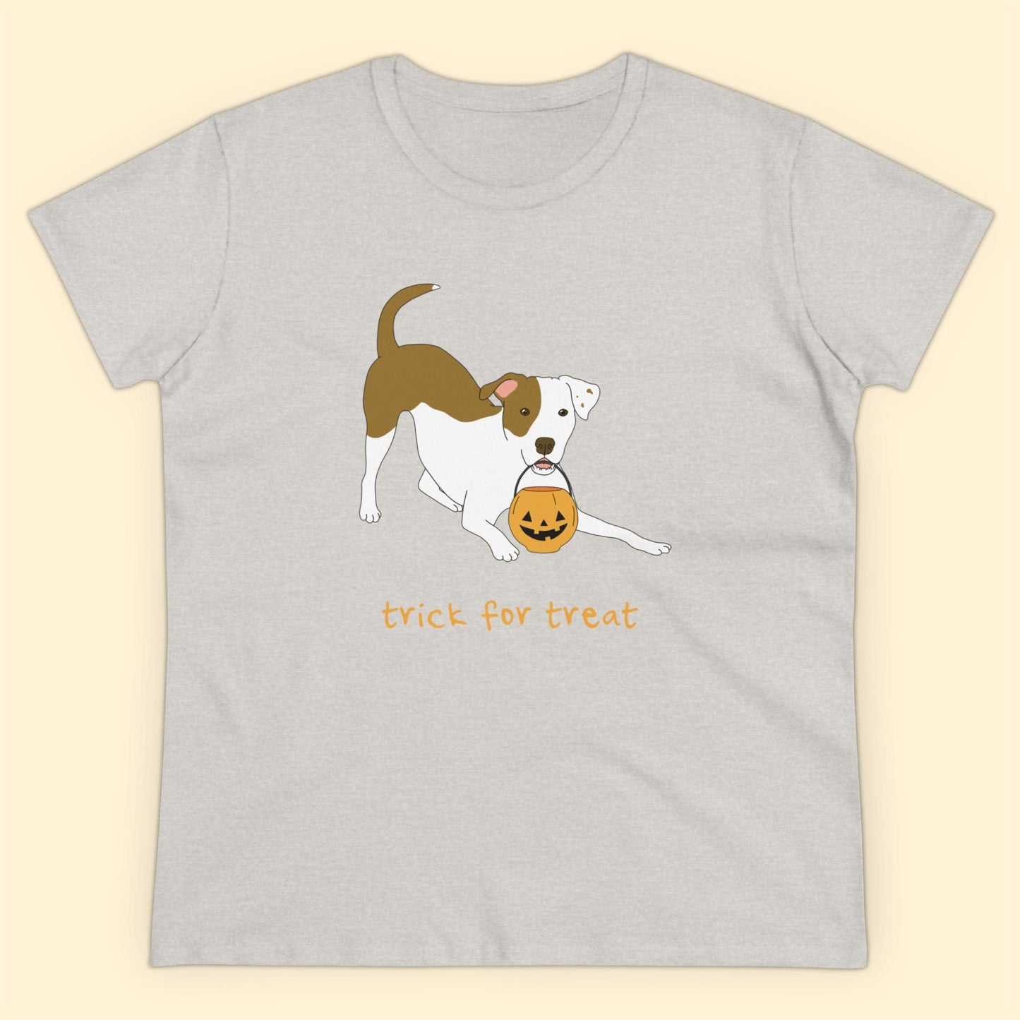 Trick For Treat | Women's Midweight Cotton Tee - Detezi Designs - 18060985098207190014