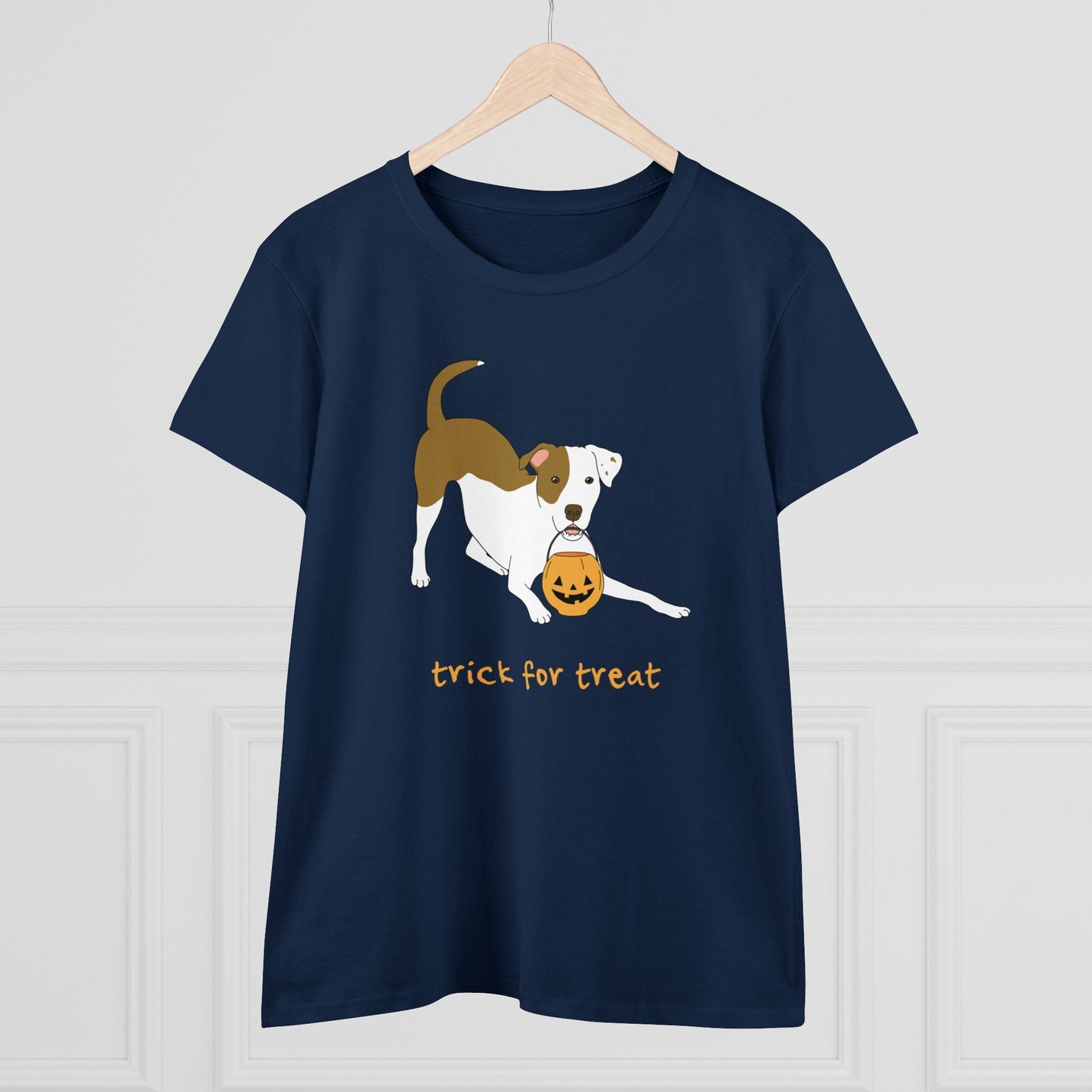 Trick For Treat | Women's Midweight Cotton Tee - Detezi Designs - 29355206016539934211