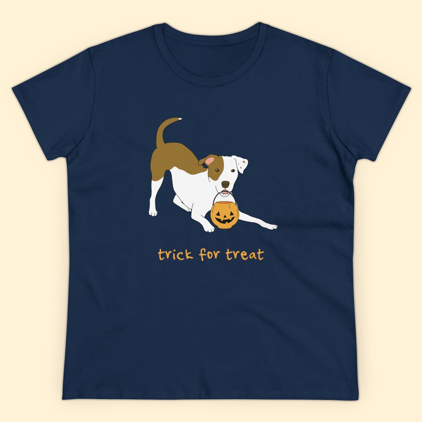 Trick For Treat | Women's Midweight Cotton Tee - Detezi Designs - 29355206016539934211