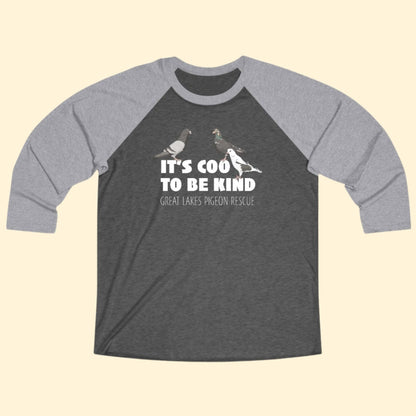 Unisex 3\4 Sleeve Tee | FUNDRAISER | Great Lakes Pigeon Rescue - Detezi Designs - 29462664041754354520