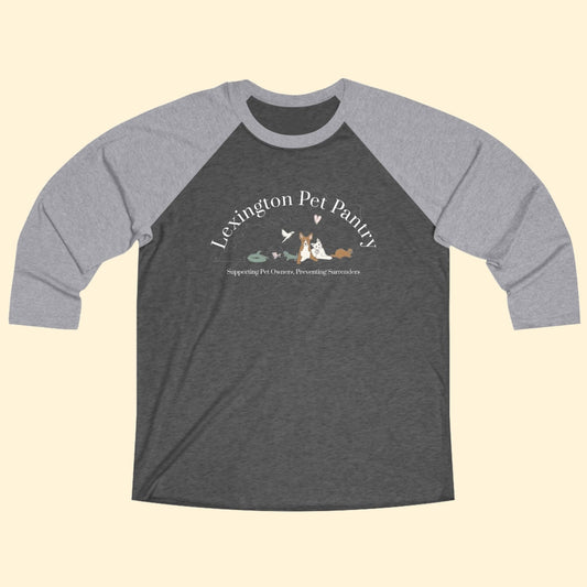 Unisex 3\4 Sleeve Tee | FUNDRAISER | Lexington Pet Pantry - Detezi Designs - 20940662346420499700