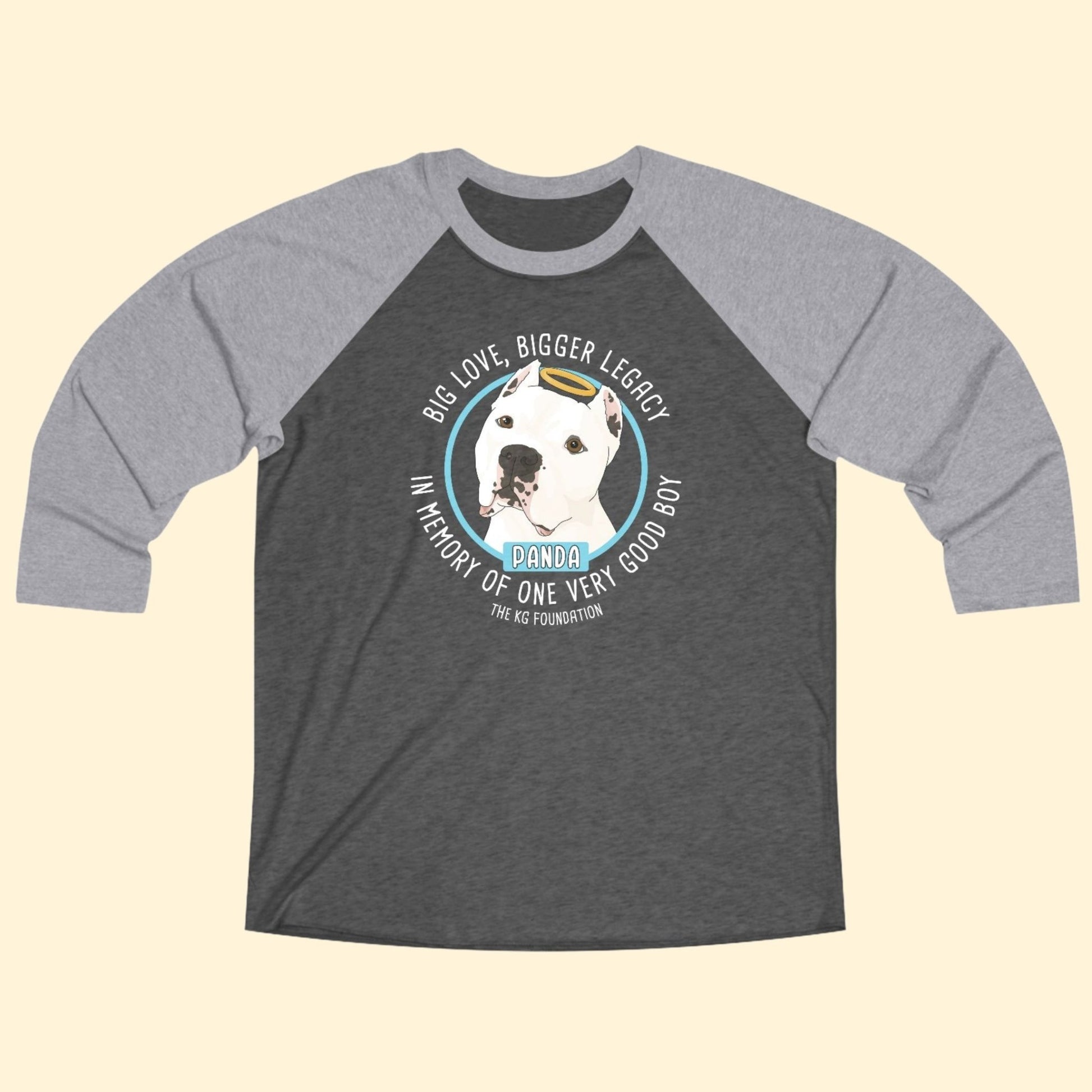 Unisex 3\4 Sleeve Tee | FUNDRAISER | The KG Foundation | In Memory of Panda - Detezi Designs - 80691444452815178684