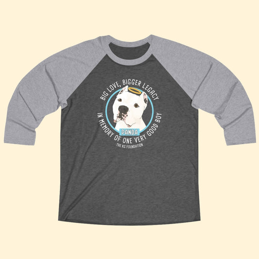 Unisex 3\4 Sleeve Tee | FUNDRAISER | The KG Foundation | In Memory of Panda - Detezi Designs - 80691444452815178684