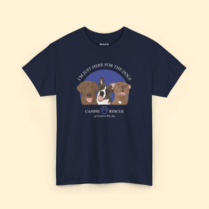Unisex Crewneck T-shirt | FUNDRAISER | Canine Rescue of Central PA - Detezi Designs - 12133735164615981370