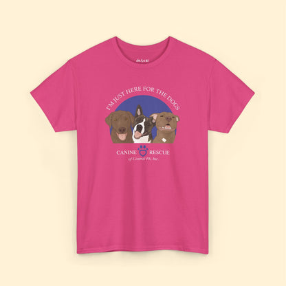 Unisex Crewneck T-shirt | FUNDRAISER | Canine Rescue of Central PA - Detezi Designs - 18963139532575125279