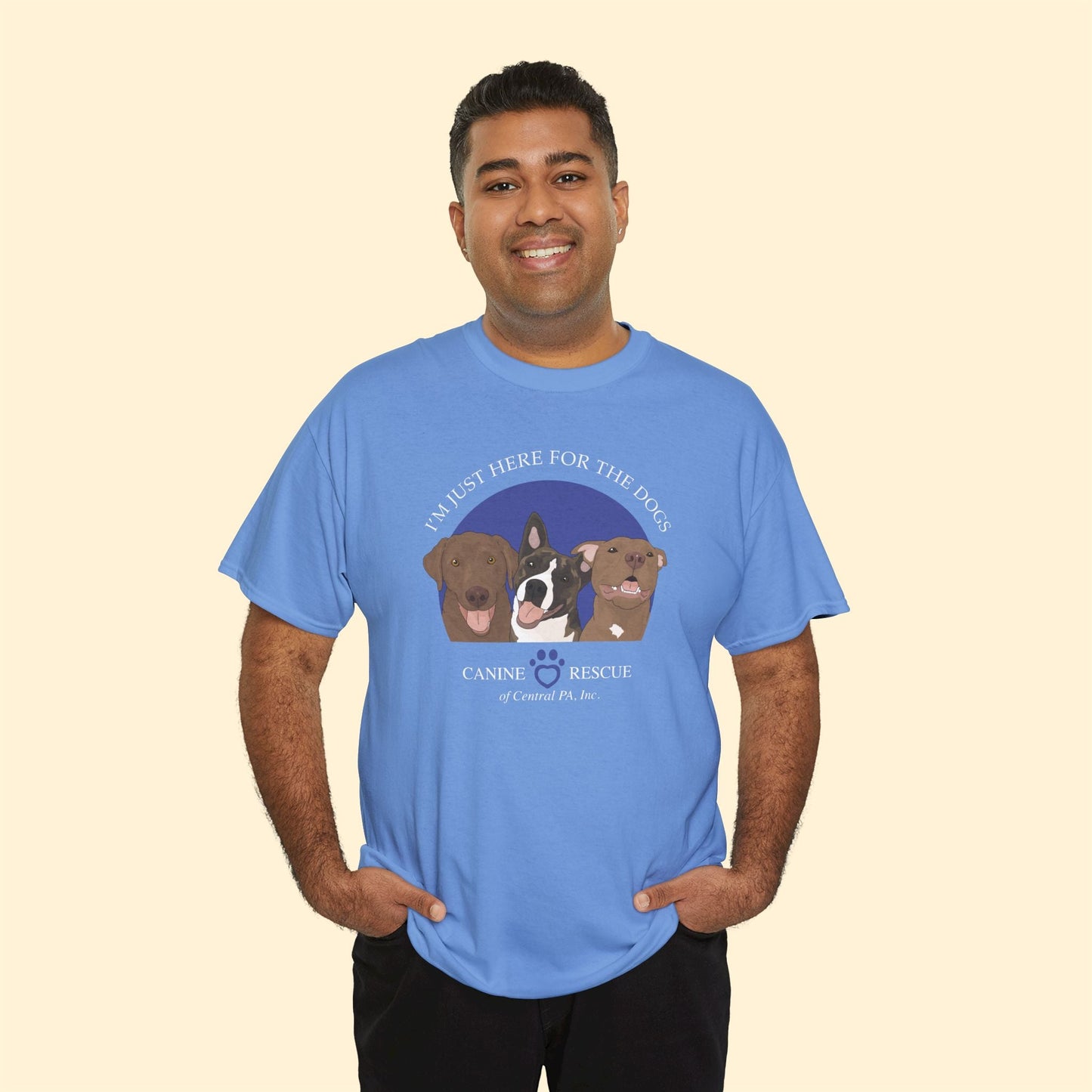 Unisex Crewneck T-shirt | FUNDRAISER | Canine Rescue of Central PA - Detezi Designs - 19228587825364416091