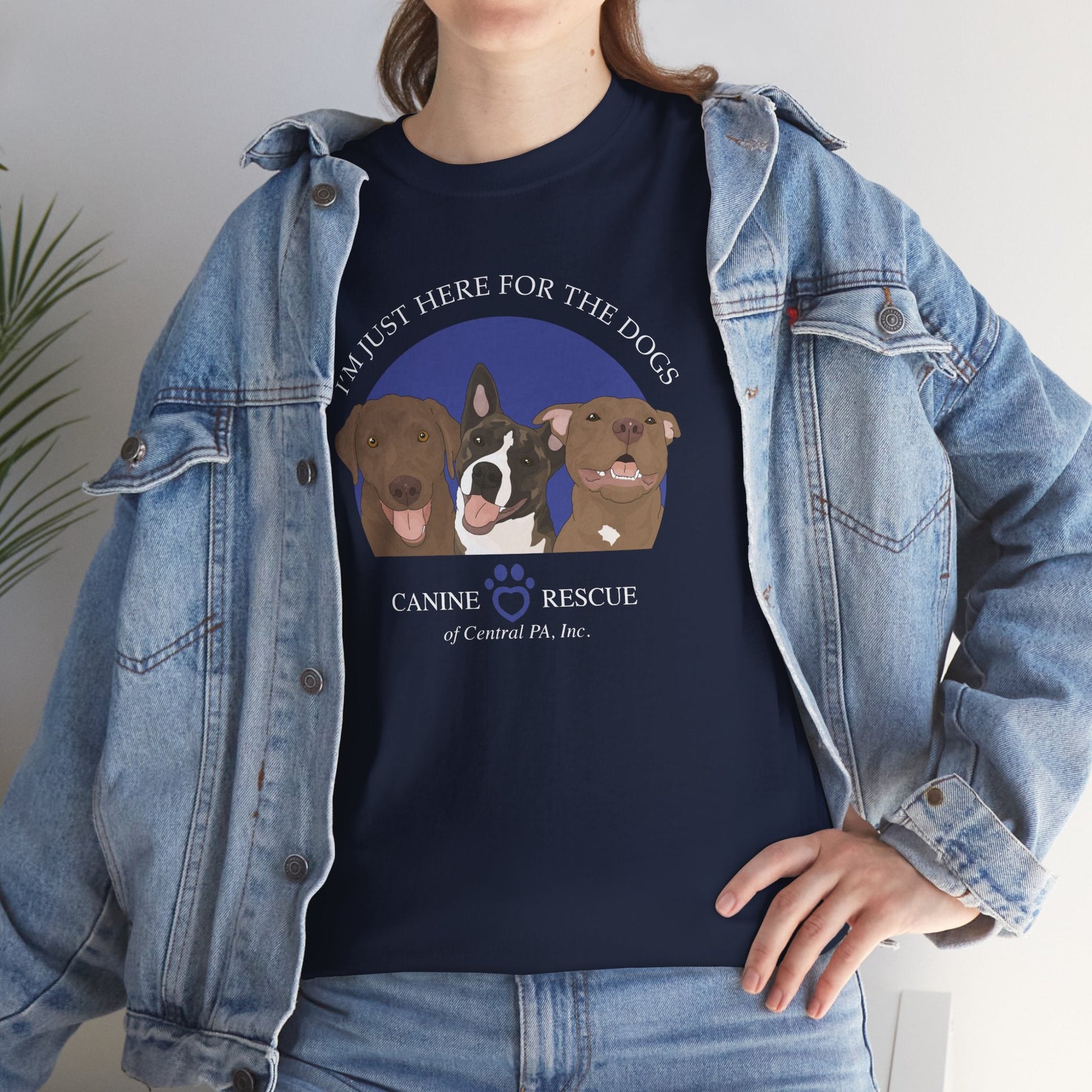 Unisex Crewneck T-shirt | FUNDRAISER | Canine Rescue of Central PA - Detezi Designs - 19228587825364416091