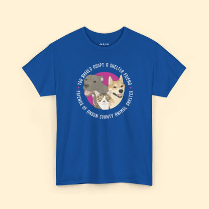 Unisex Crewneck T-shirt | FUNDRAISER | Friends of Anson County Animal Shelter - Detezi Designs - 14802049109917467852