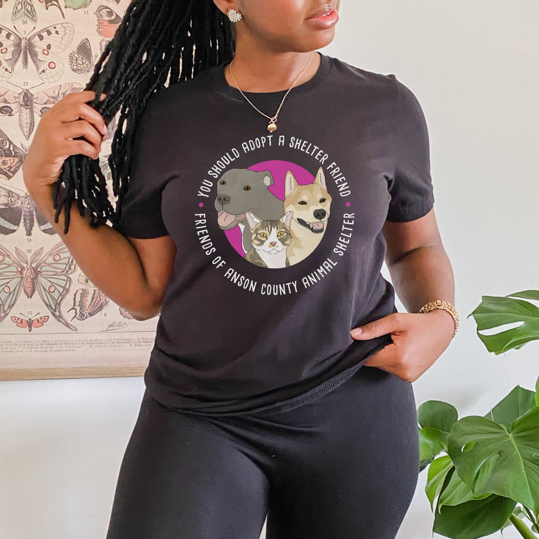Unisex Crewneck T-shirt | FUNDRAISER | Friends of Anson County Animal Shelter - Detezi Designs - 24861864478437545704