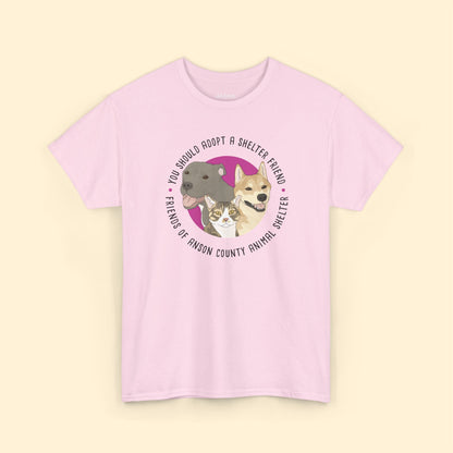 Unisex Crewneck T-shirt | FUNDRAISER | Friends of Anson County Animal Shelter - Detezi Designs - 24861864478437545704