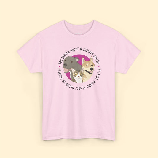 Unisex Crewneck T-shirt | FUNDRAISER | Friends of Anson County Animal Shelter - Detezi Designs - 24861864478437545704