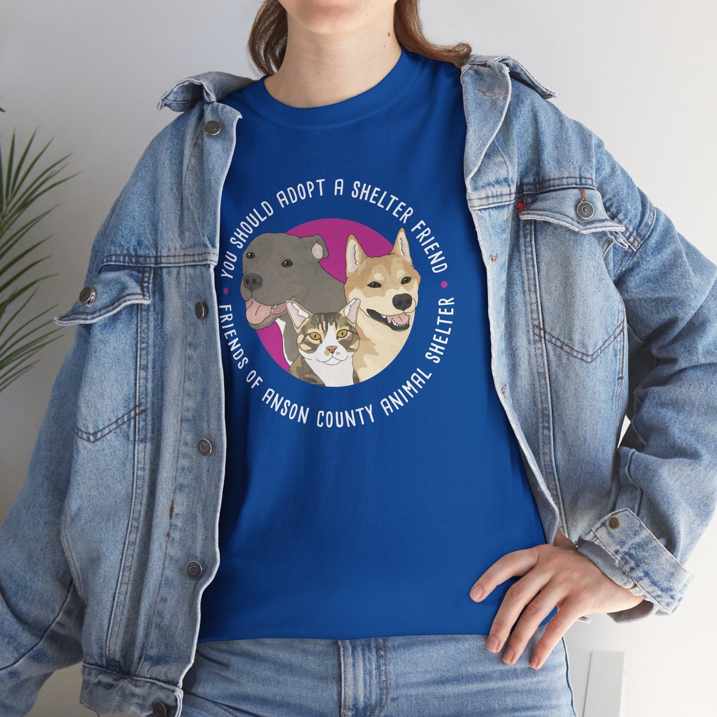 Unisex Crewneck T-shirt | FUNDRAISER | Friends of Anson County Animal Shelter - Detezi Designs - 24861864478437545704