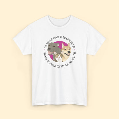 Unisex Crewneck T-shirt | FUNDRAISER | Friends of Anson County Animal Shelter - Detezi Designs - 25086229937846932518