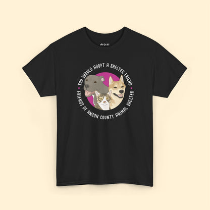 Unisex Crewneck T-shirt | FUNDRAISER | Friends of Anson County Animal Shelter - Detezi Designs - 92677894486004750987