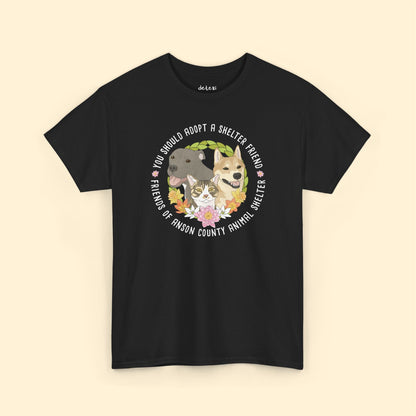 Unisex Crewneck T-shirt | FUNDRAISER | Friends of Anson County Animal Shelter | Spring - Detezi Designs - 11532351029768719415