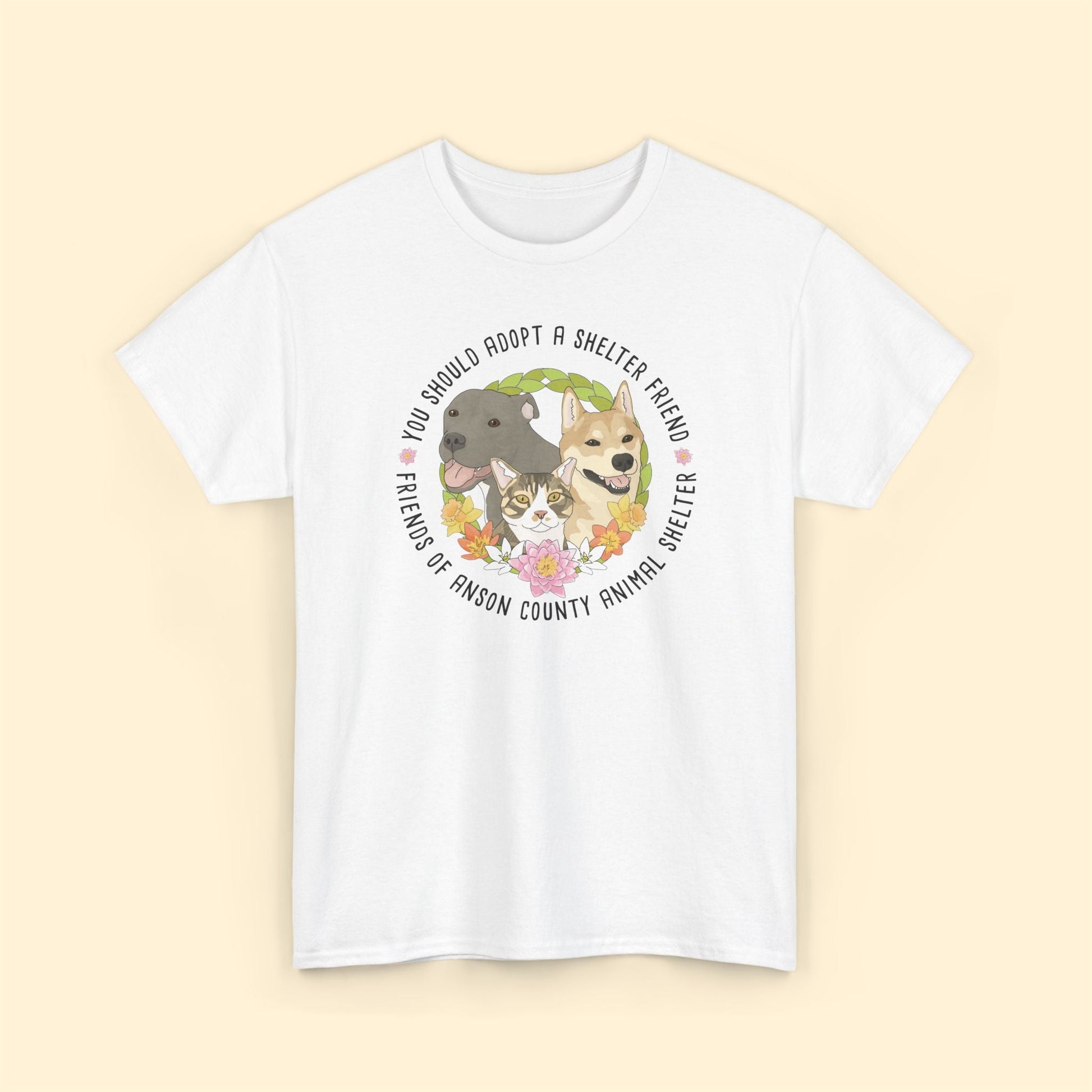 Unisex Crewneck T-shirt | FUNDRAISER | Friends of Anson County Animal Shelter | Spring - Detezi Designs - 29627872334866562092