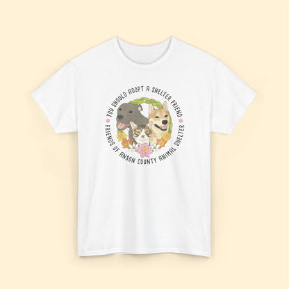 Unisex Crewneck T-shirt | FUNDRAISER | Friends of Anson County Animal Shelter | Spring - Detezi Designs - 29627872334866562092
