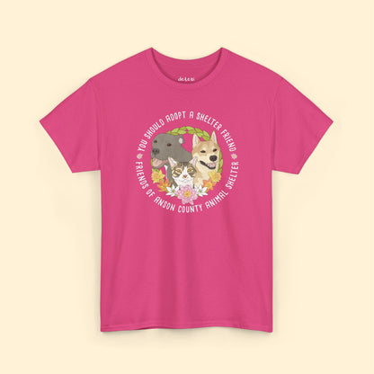 Unisex Crewneck T-shirt | FUNDRAISER | Friends of Anson County Animal Shelter | Spring - Detezi Designs - 33291446328663635235