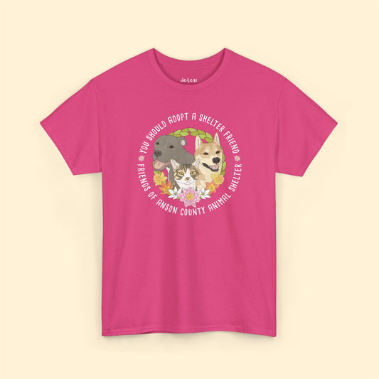 Unisex Crewneck T-shirt | FUNDRAISER | Friends of Anson County Animal Shelter | Spring - Detezi Designs - 33291446328663635235