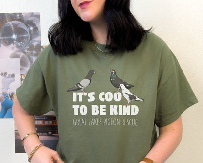 Unisex Crewneck T-shirt | FUNDRAISER | Great Lakes Pigeon Rescue - Detezi Designs - 12711594451368454517