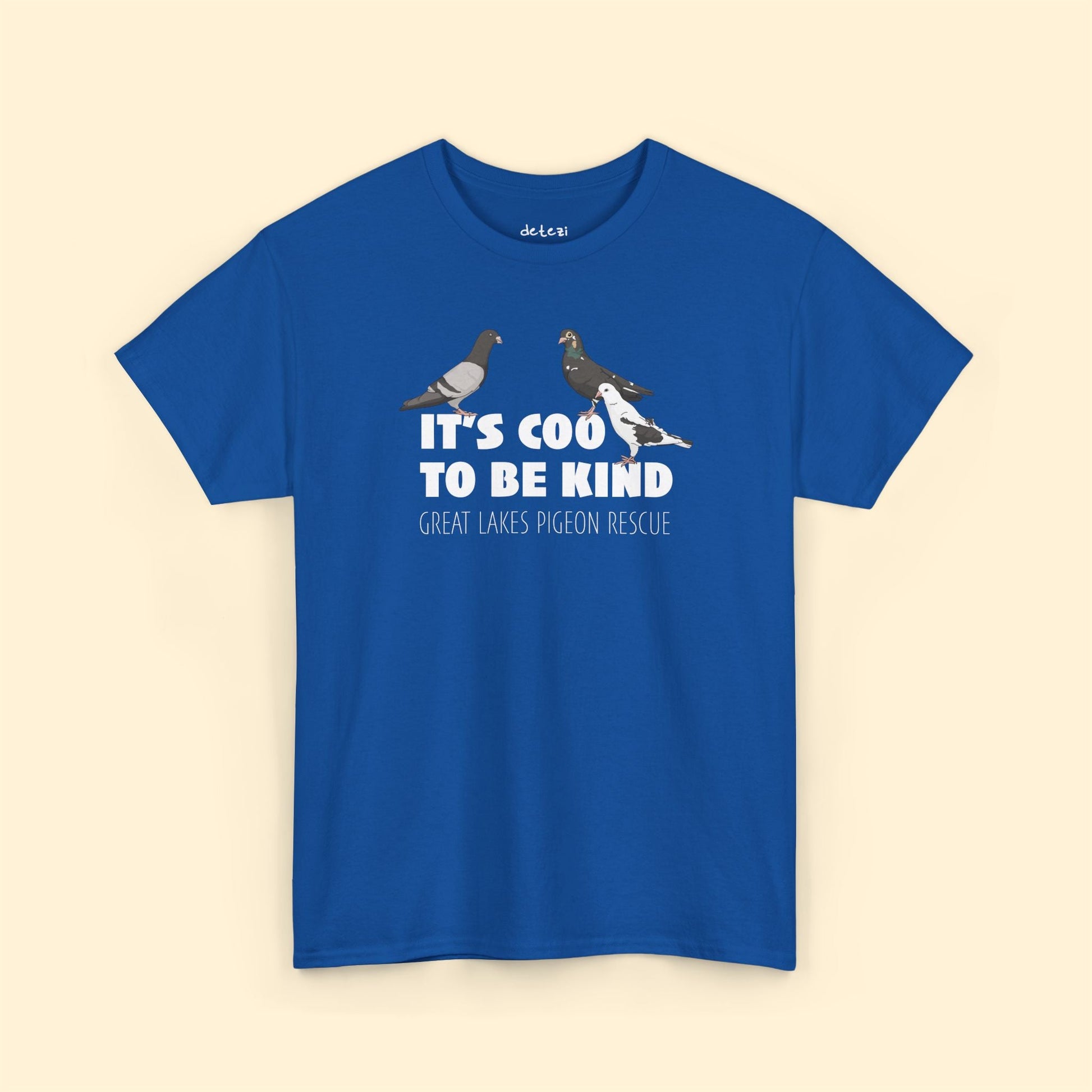 Unisex Crewneck T-shirt | FUNDRAISER | Great Lakes Pigeon Rescue - Detezi Designs - 32998989819243092313