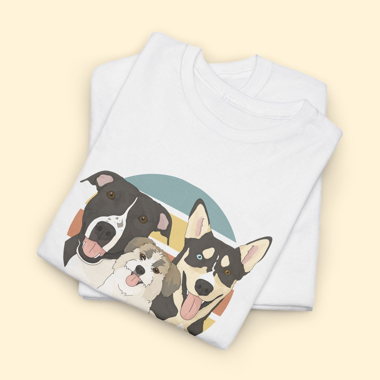 Unisex Crewneck T-shirt | FUNDRAISER | Happy Tails Canine Rescue - Detezi Designs-10378587018250233342