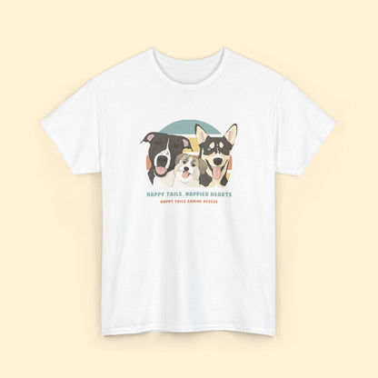 Unisex Crewneck T-shirt | FUNDRAISER | Happy Tails Canine Rescue - Detezi Designs-23159442551943078214