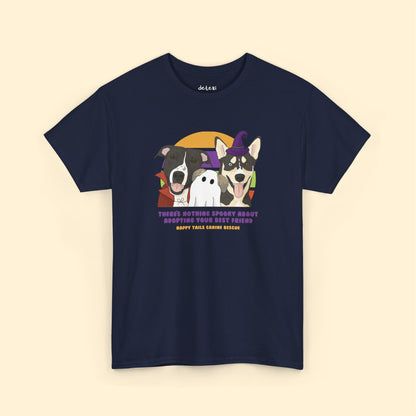 Unisex Crewneck T-shirt | FUNDRAISER | Happy Tails Canine Rescue | Halloween - Detezi Designs-63998601096926167707