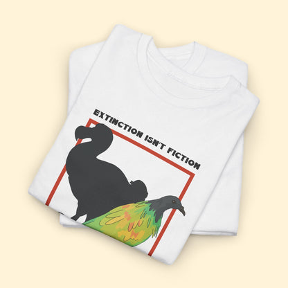 Unisex Crewneck T-shirt | FUNDRAISER | Moose's Flock | Extinction is a Warning - Detezi Designs - 11470260071065295240
