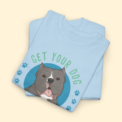 Unisex Crewneck T-shirt | FUNDRAISER | Sunnyside Street Dogs | Get Your Dog F*cking Fixed - Detezi Designs - 26348328200870687052