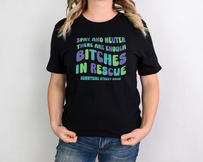 Unisex Crewneck T-shirt | FUNDRAISER | Sunnyside Street Dogs | Spay & Neuter - Detezi Designs - 15982334363549798321