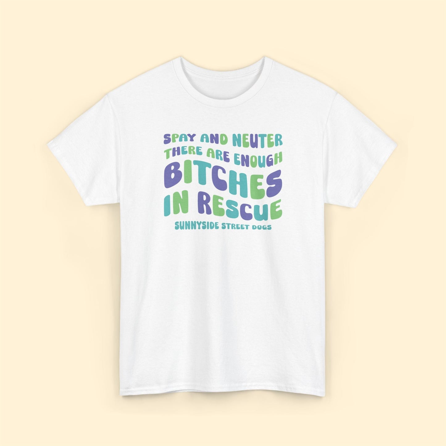 Unisex Crewneck T-shirt | FUNDRAISER | Sunnyside Street Dogs | Spay & Neuter - Detezi Designs - 32156605820261675295