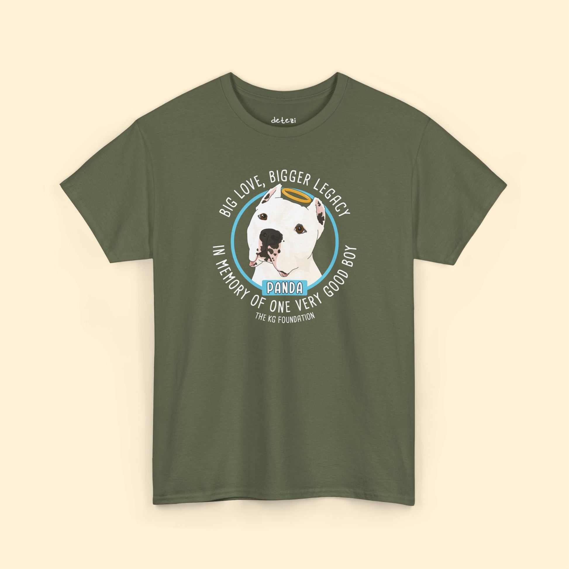Unisex Crewneck T-shirt | FUNDRAISER | The KG Foundation | In Memory of Panda - Detezi Designs - 21893232193300898005