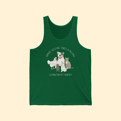 Unisex Jersey Tank | FUNDRAISER | Lexington Pet Pantry | It Takes A Village - Detezi Designs - 22163426195365711654