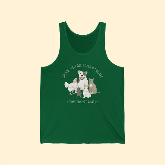 Unisex Jersey Tank | FUNDRAISER | Lexington Pet Pantry | It Takes A Village - Detezi Designs - 22163426195365711654