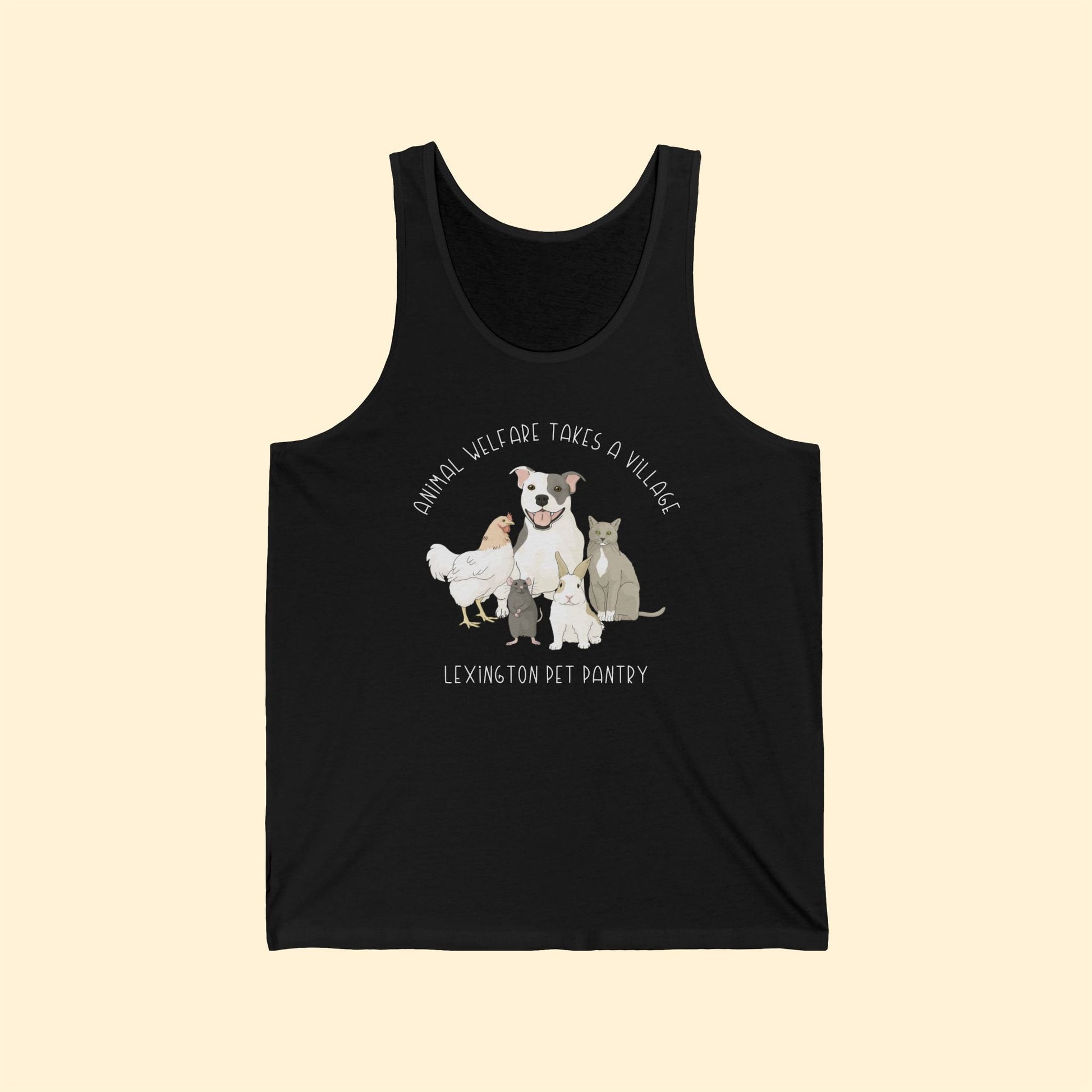 Unisex Jersey Tank | FUNDRAISER | Lexington Pet Pantry | It Takes A Village - Detezi Designs - 27232294581220809109