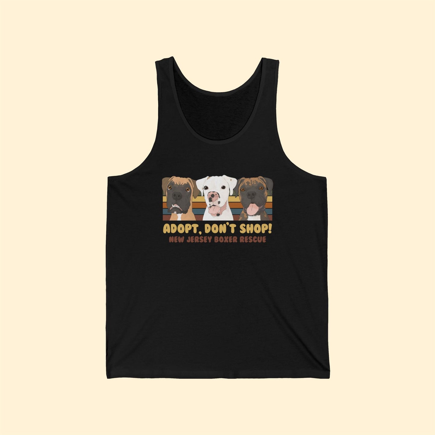 Unisex Jersey Tank | FUNDRAISER | New Jersey Boxer Rescue | Adopt, Don't Shop! - Detezi Designs - 27524395751942839452