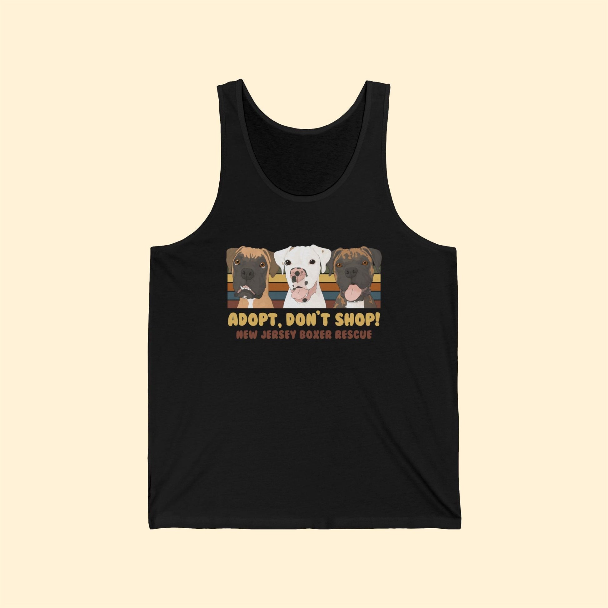 Unisex Jersey Tank | FUNDRAISER | New Jersey Boxer Rescue | Adopt, Don't Shop! - Detezi Designs - 27524395751942839452