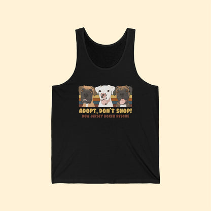 Unisex Jersey Tank | FUNDRAISER | New Jersey Boxer Rescue | Adopt, Don't Shop! - Detezi Designs - 27524395751942839452