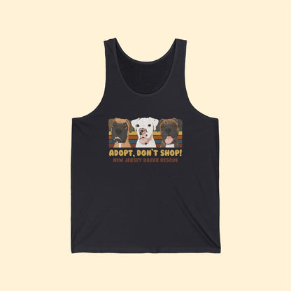 Unisex Jersey Tank | FUNDRAISER | New Jersey Boxer Rescue | Adopt, Don't Shop! - Detezi Designs - 38576054937017388702