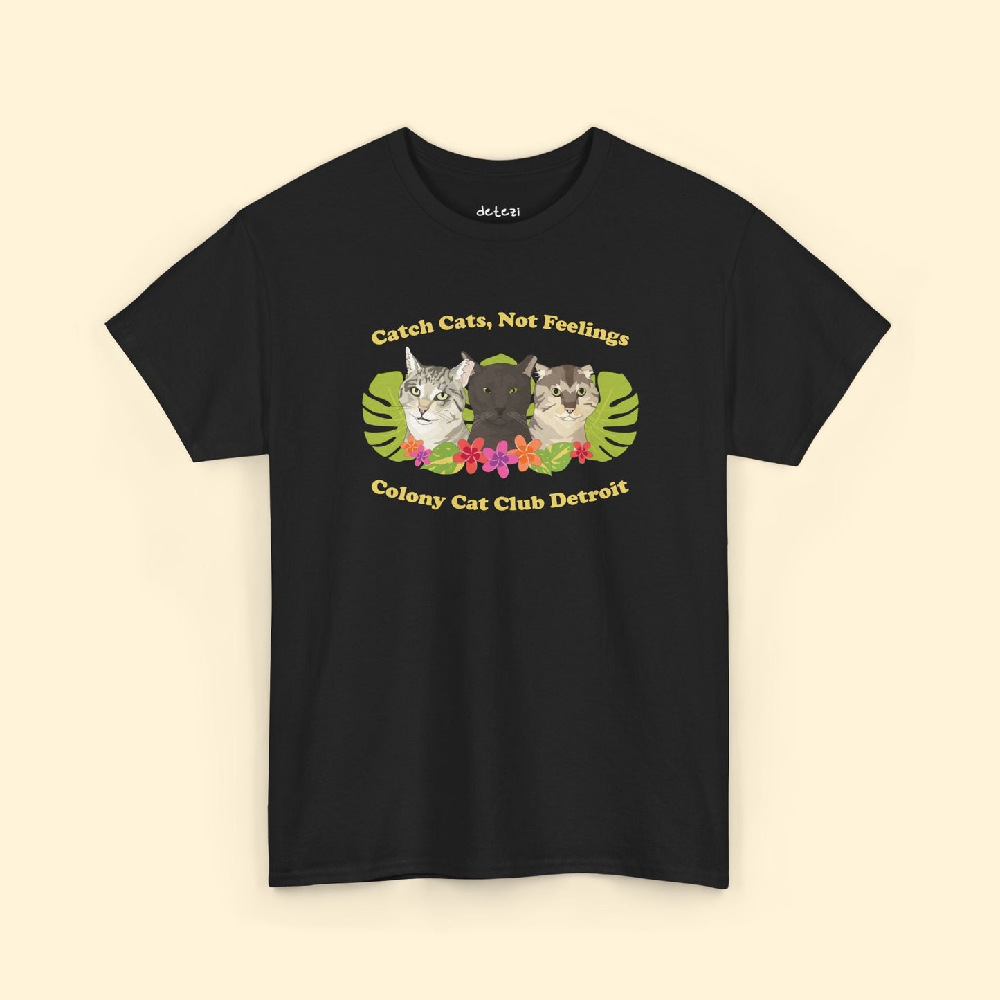 Unisex T-shirt | FUNDRAISER | Colony Cat Club - Detezi Designs - 13673290814483720482