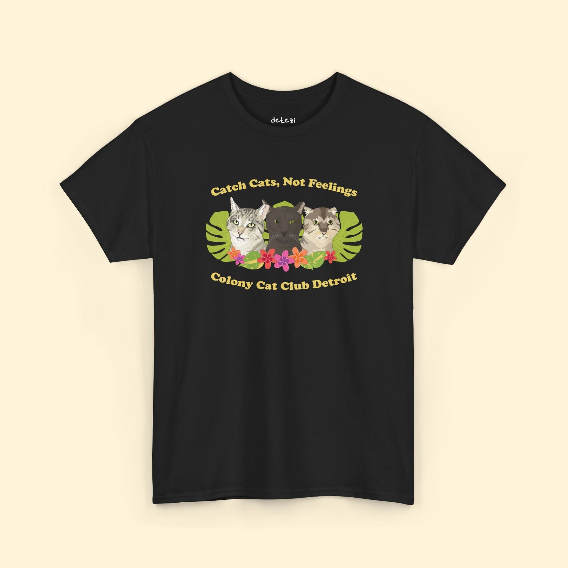Unisex T-shirt | FUNDRAISER | Colony Cat Club - Detezi Designs - 13673290814483720482