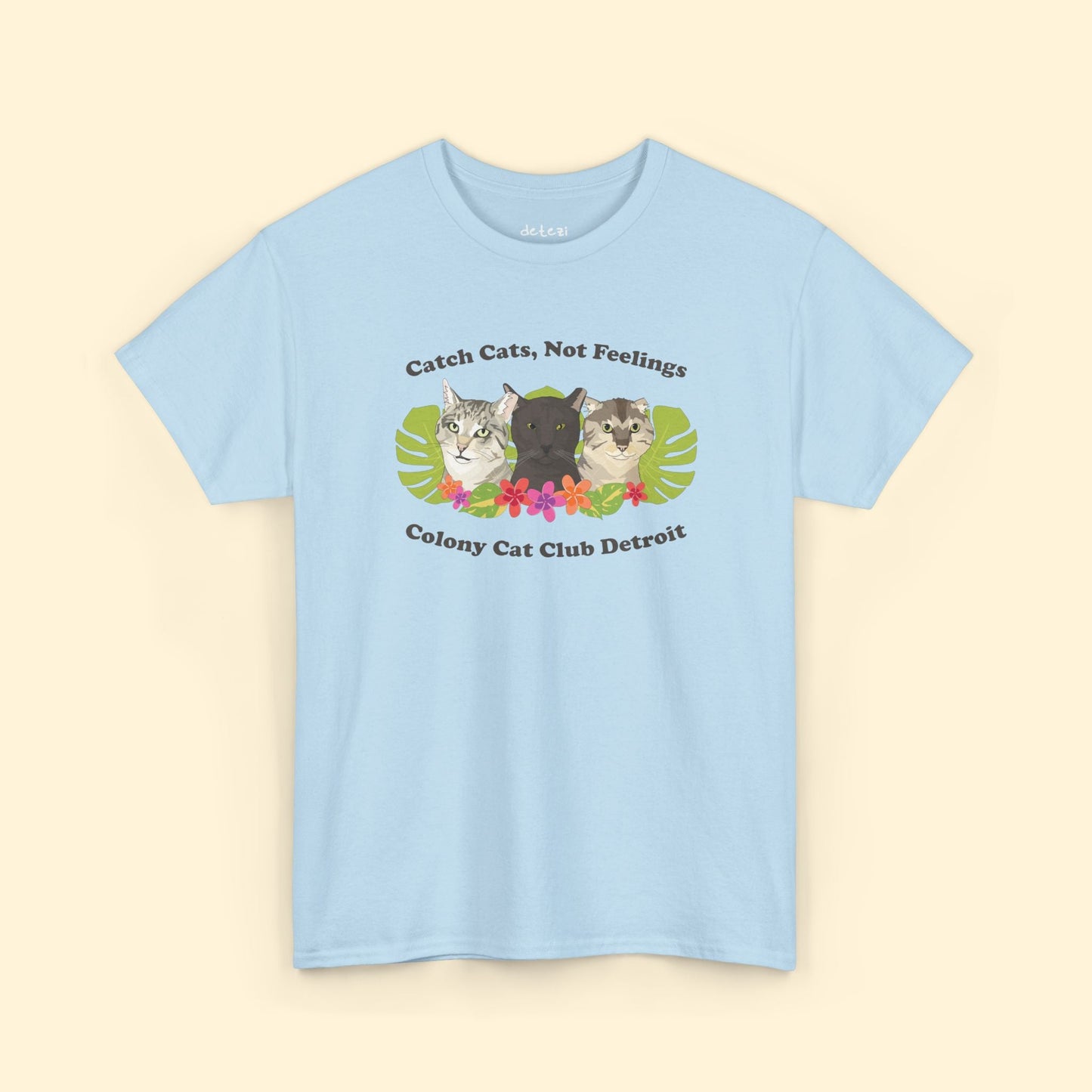 Unisex T-shirt | FUNDRAISER | Colony Cat Club - Detezi Designs - 19656167774764922089