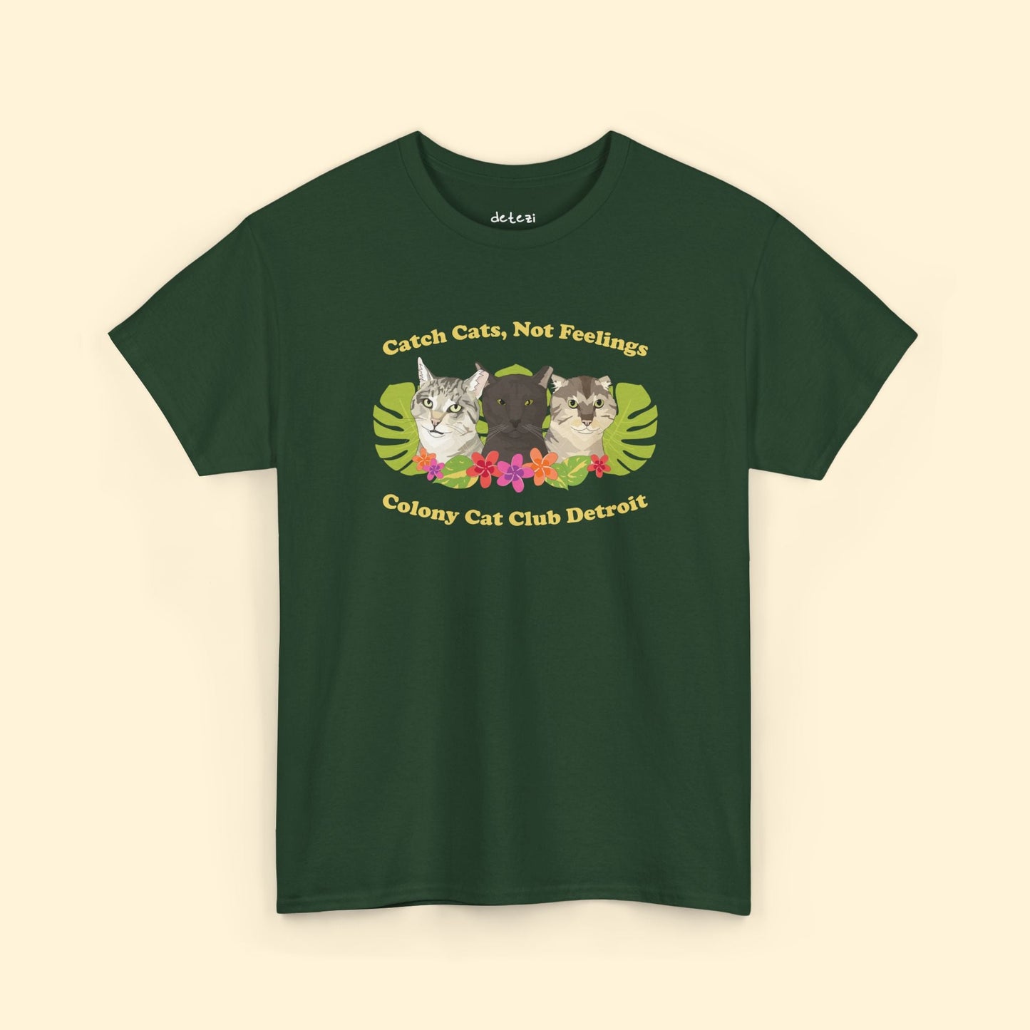 Unisex T-shirt | FUNDRAISER | Colony Cat Club - Detezi Designs - 21684390384651040493