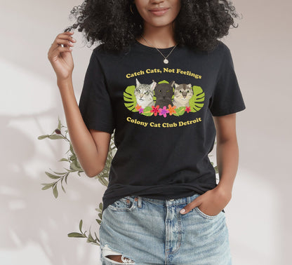 Unisex T-shirt | FUNDRAISER | Colony Cat Club - Detezi Designs - 21684390384651040493