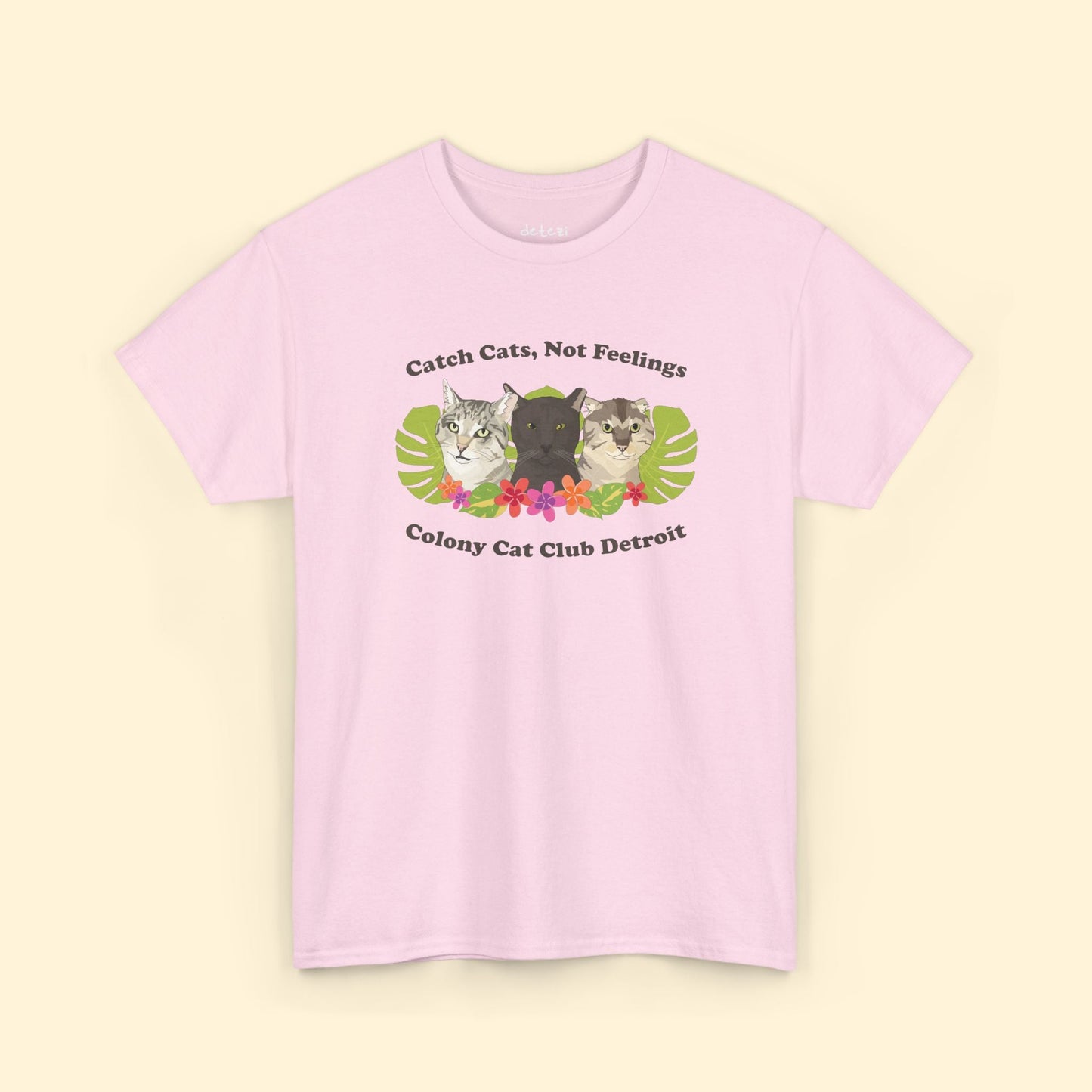 Unisex T-shirt | FUNDRAISER | Colony Cat Club - Detezi Designs - 25025319366709640646