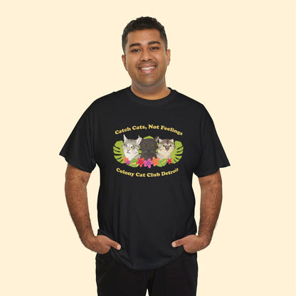 Unisex T-shirt | FUNDRAISER | Colony Cat Club - Detezi Designs - 25025319366709640646