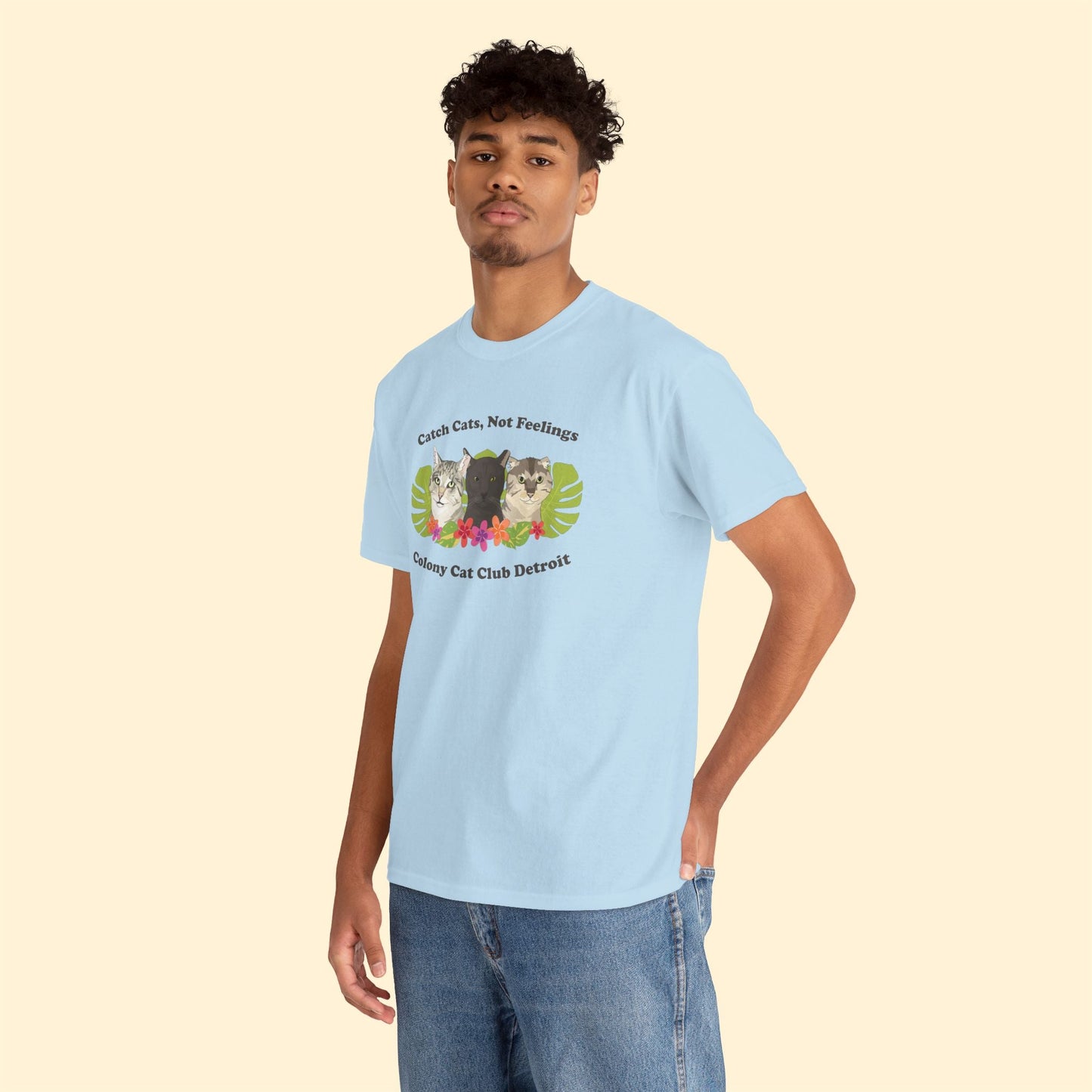 Unisex T-shirt | FUNDRAISER | Colony Cat Club - Detezi Designs - 25025319366709640646
