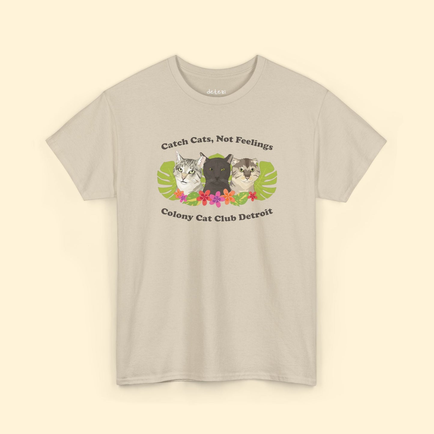 Unisex T-shirt | FUNDRAISER | Colony Cat Club - Detezi Designs - 30195782888423800396