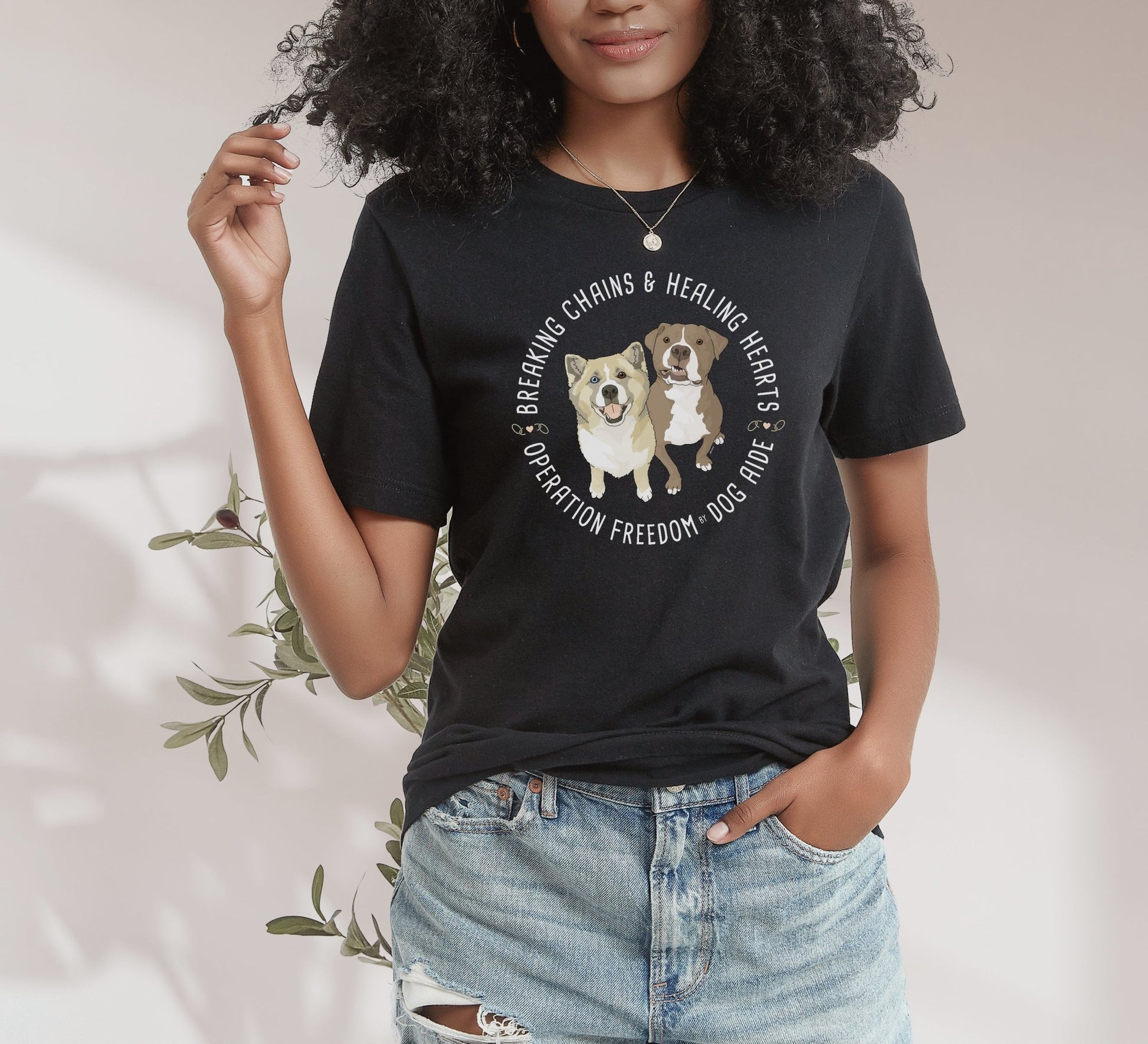 Unisex T-shirt | FUNDRAISER | Dog Aide - Detezi Designs - 16011295532630104360